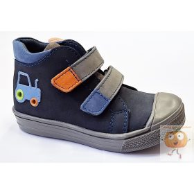 Linea M3 kék fiúcipő traktor mintával 21