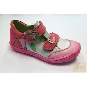 Linea szandálcipő,felvezető pántos gyöngyház rózsa 30