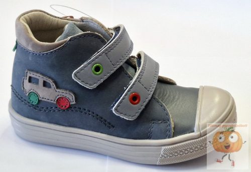 Linea fiú cipő M11 kék, autó mintával 23