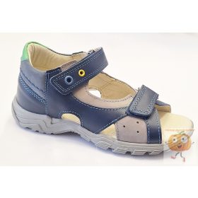 Linea fiú gyerekszandál kék-szürke 38