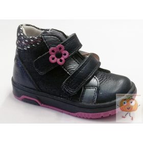   Linea lány cipő kék virág mintával 20 vékony lábfejre 