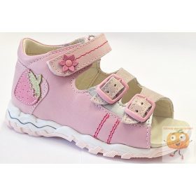 Linea lány szandál M13 rózsa-barack, eper mintával 25