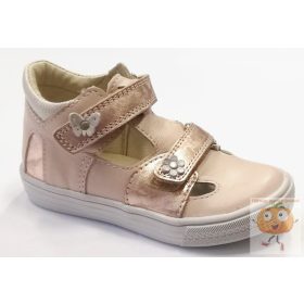 Linea lány szandálcipő, barack, virág mintával 23