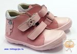 Linea M3 rózsa bőr cipő, cica mintával 24