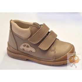  Salus F-68 prémium Flexi, supinált cipő, barna, autó mintával 28