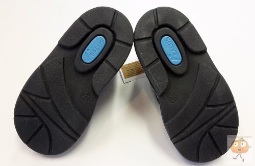 Salus F-68 supinált cipő,prémium flexi, kék-piros, busz mintával 28