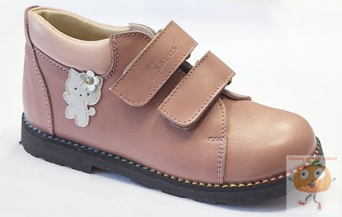 Salus F-68 supinált lány cipő,prémium flexi, mályva, cica minta 33