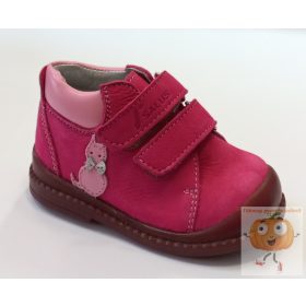   Salus F-68 supinált lány cipő,prémium flexi, pink cicás 28