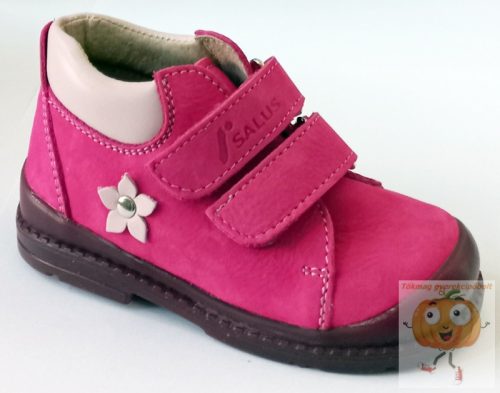 Salus F-68 supinált lány cipő,prémium flexi, pink virág 29