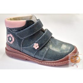   Salus F-90 Flexi supinált tavaszi-őszi cipő, kék, virág mintával 32