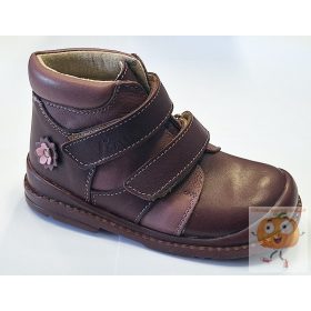  Salus F-90 Flexi supinált tavaszi-őszi cipő bordó,virág  mintával 26