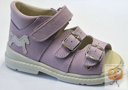 Salus Flexi Flo 911 prémium szandál , lila ló mintával 28