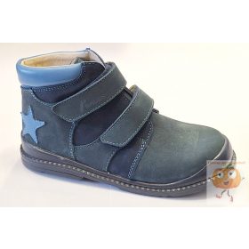   Salus Flexi prémium F-90 fiú supinált cipő, kék csillag mintával 32