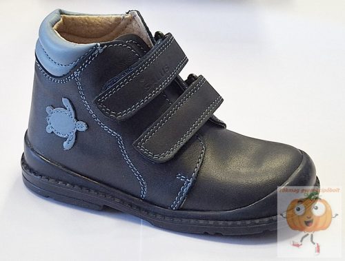 Salus Flexi prémium Flo-810 fiú supinált cipő, kék, teknős mintával 26