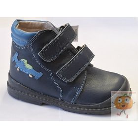   Salus Flexi prémium Flo-810 fiú supinált cipő, kék, versenyautó mintával 25