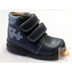   Salus Flexi prémium Flo-810 fiú supinált cipő, kék, vonat mintával 21