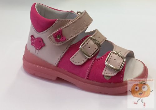 Salus Flexi prémium Flo-911 szandál pink-rózsa, madárkás 23