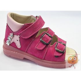   Salus Flexi prémium Flo-911 szandál pink, lovacska mintával 19