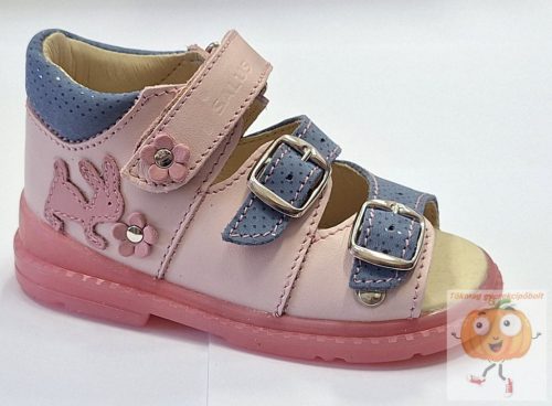 Salus Flexi prémium Flo-911 szandál beige- rózsa 29