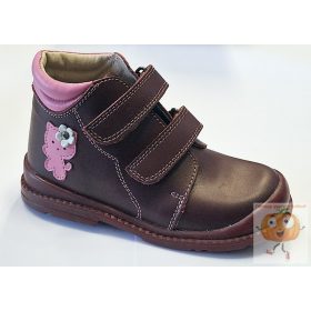   Salus Flo-810 supinált lány cipő,prémium flexi, bordó ,cica mintával 28