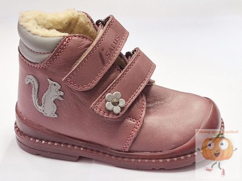 Salus Flexi Flo-910 műszőrmével bélelt téli cipő,lány, mályva 23