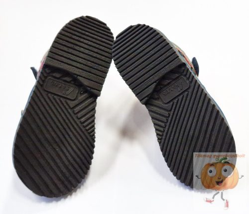 Salus Flo 07 supinált szandál keskeny lábra, kék, autó mintával 21