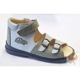   Salus  prémium Flexi Flo-07 supinalt szandál , szürke, autó mintával 30