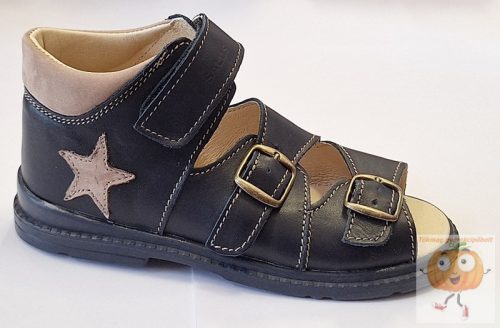 Salus  prémium Flexi Flo 911 supinalt szandál , kék, csillag mintával 32