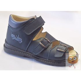   Salus  prémium Flexi Flo 911 supinalt szandál , kék dszip mintával 26
