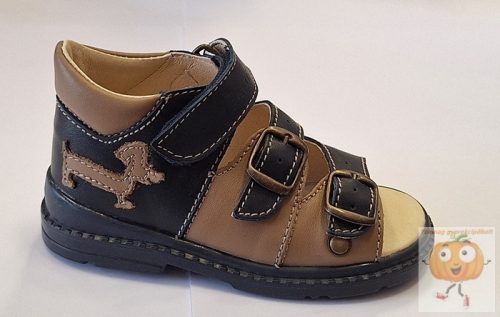 Salus  prémium Flexi Flo 911 supinalt szandál , kék, kutya mintával 27