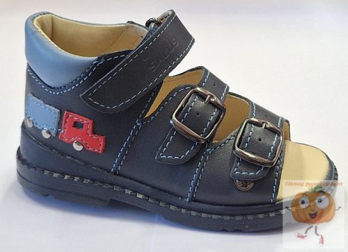 Salus  prémium Flexi Flo 911 supinalt szandál ,kék teherautó mintával 20