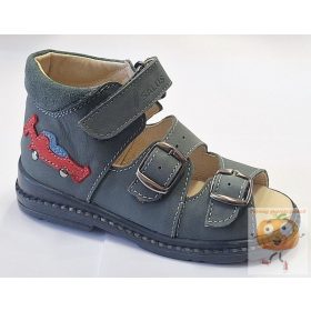   Salus  prémium Flexi Flo 911 supinalt szandál , szürke, versenyautó mintával 25