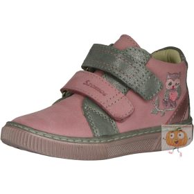 Szamos lány cipő 1918-40653 rózsa, bagoly mintával 27