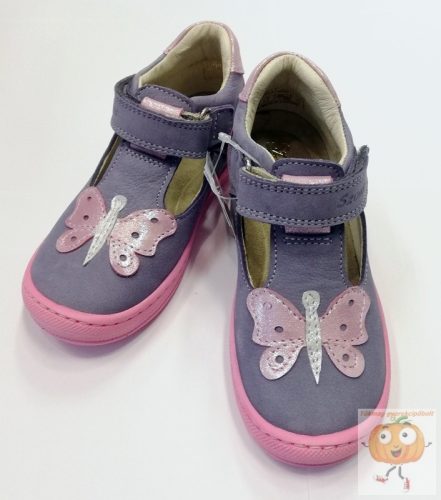 Szamos 3290-50611 lány szandálcipő,lila, lepke mintával 30