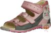 Szamos lány szandál,2 csat+1tépőzárral 4387-40193, pink-szürke 31