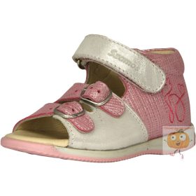 Szamos lány szandál, 4426-50512 rózsa, cica mintával 23