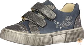 Szamos 6261-70633 lány cipő kék,hímzett 38