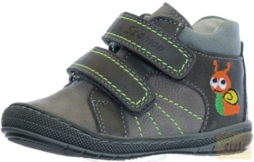 Szamos első lépés fiú cipő,1431-10272 szürke, csigás 18