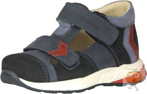 Szamos fiú nyitott cipő 3325-10010 kék-piros 35