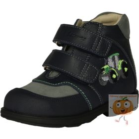 Szamos supinált fiú cipő 1868-20739 kék-szürke, traktor mintával 25