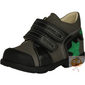   Szamos szupinált fiú cipő 1864-20739 szürke-zöld, csillag mintával 34