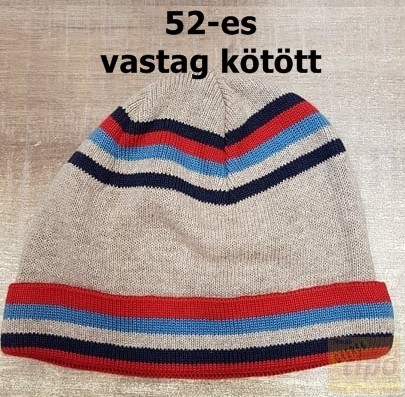 Téli kötött sapkák, polár vagy kötött anyagú,52-es méret