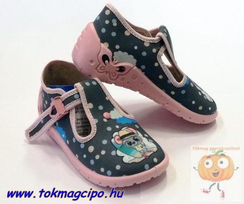 Zetpol Daria rózsa vászoncipő, egér mintával 21