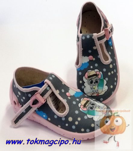 Zetpol Daria rózsa vászoncipő, egér mintával 21