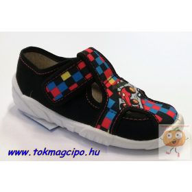 Zetpol Szymon vászoncipő kék, versenyautó mintával 30