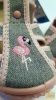 ZetpolTosia vászoncipő,szürke-rózsa flamingós 19