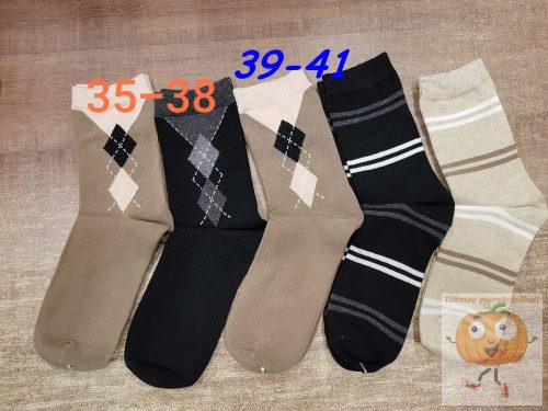Bokazokni fiú-férfi 36-tól 41-ig  5 pár/csomag